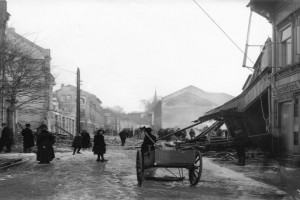 Bilde av Bybrannen i 1900 / Storgata 9